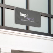 cancer awareness. hope support Banner Outdoor Sign 横断幕 (ビルの外側)