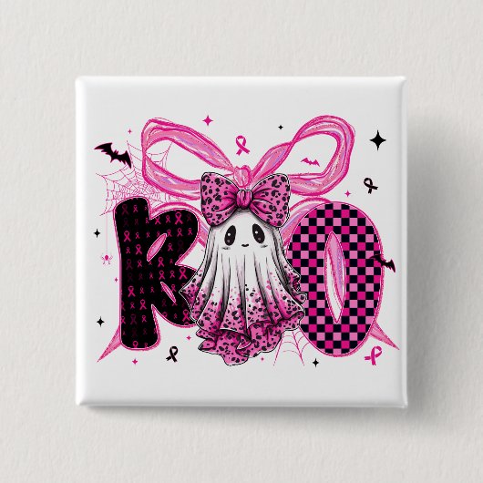 Cancer Awareness - October We Wear Pink 缶バッジ (正面)