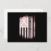 Cancer Awareness Survivor Lung Cancer Awareness Fi ポストカード (正面/裏面)