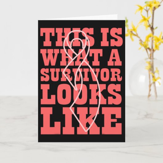 Cancer Awareness This Is What A Survivor Looks Lik カード (黄色い花)