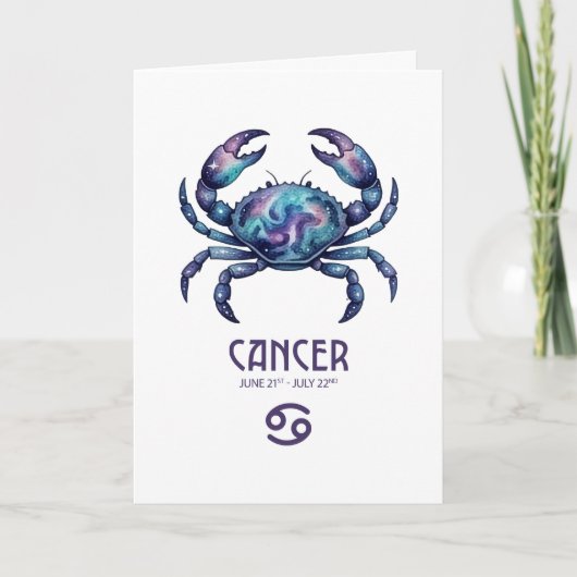 Cancer Birthday Card シーズンカード (正面)