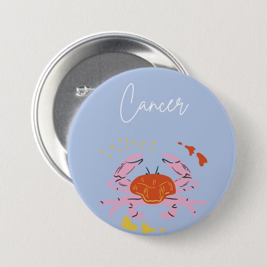 Cancer button badge  缶バッジ (正面&裏面)