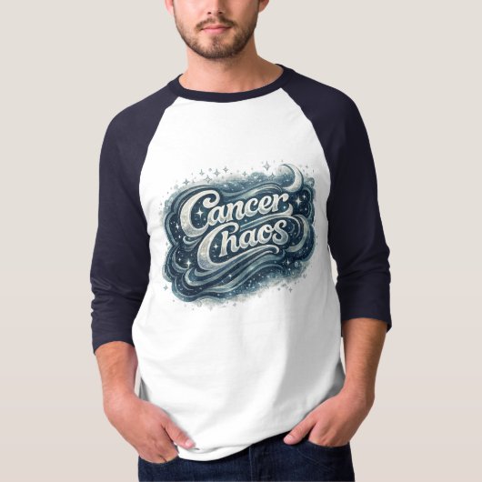 Cancer Chaos | Moody Moon Zodiac Astrology Shirt Tシャツ (正面)
