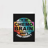 Cancer Chemo Brain Retro Awareness Gift  カード (正面)