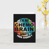 Cancer Chemo Brain Retro Awareness Gift  カード (黄色い花)
