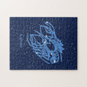 Cancer Constellation and Zodiac Sign with Stars ジグソーパズル (横)