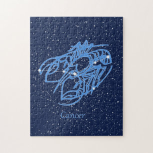Cancer Constellation and Zodiac Sign with Stars ジグソーパズル
