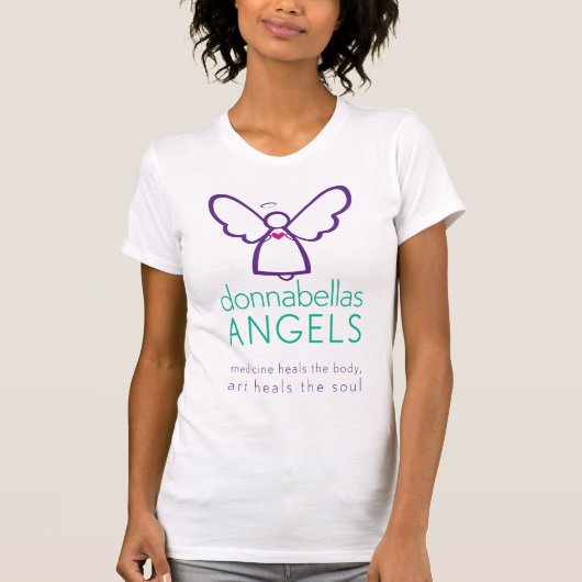 Cancer DBAロゴTシャツの拭き取り Tシャツ (正面)
