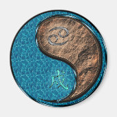 Cancer & Earth Dog マグネット (正面)