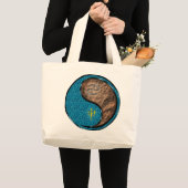 Cancer & Earth Monkey ラージトートバッグ (正面(商品))