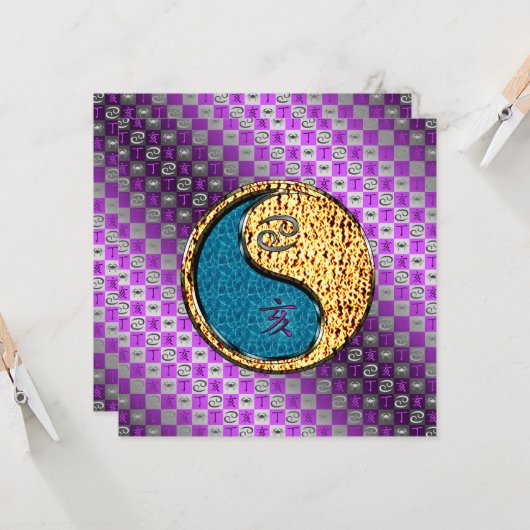 Cancer & Fire Boar カード (正面/裏面インサイチュ)