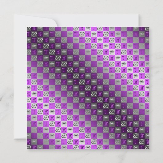 Cancer & Fire Boar カード (裏面)