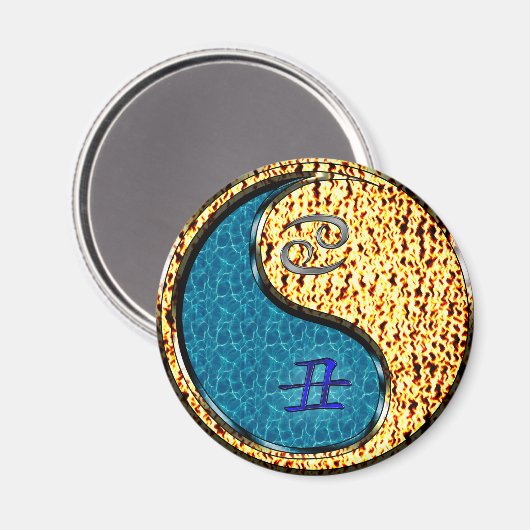 Cancer & Fire Ox マグネット (正面/裏面)