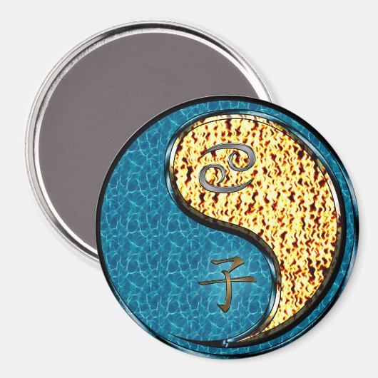 Cancer & Fire Rat マグネット (正面/裏面)