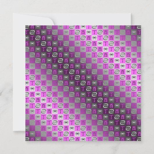 Cancer & Fire Rooster カード (裏面)