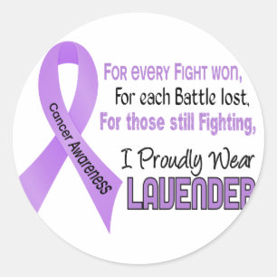 Cancer For Every.....I誇らしげに衣服ラベンダー1 ラウンドシール