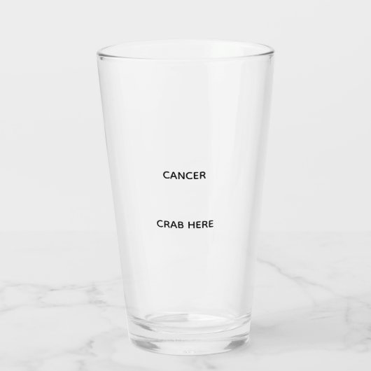 Cancer glass タンブラーグラス (裏面)