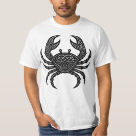 Cancer — Haunted Ink Zodiac Crab T‑Shirt Tシャツ