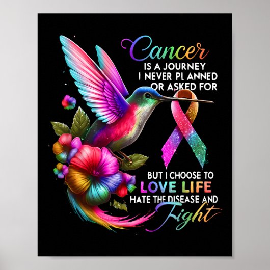 Cancer Is A Journey I Never Planned Or Asked Breas ポスター (正面)