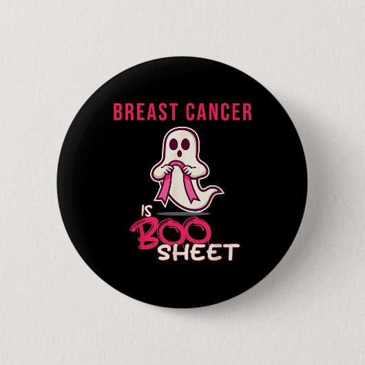 Cancer Is Boo Sheet認識度月 缶バッジ (正面)