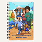 Cancer Journal Black Back Diary ノートブック (正面)