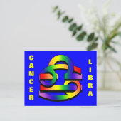 Cancer & Libra GLBT ポストカード (スタンド正面)
