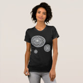 Cancer Mandala Women's Dark Shirt Tシャツ (正面フル)