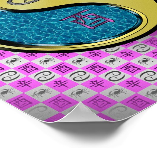 Cancer & Metal Rooster ポスター (角)