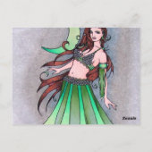 Cancer moon belly dancer ポストカード (裏面)