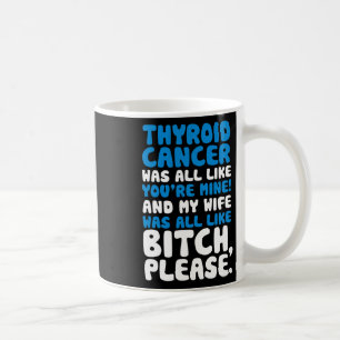 Cancer My Wife Support引用文おもしろい コーヒーマグカップ