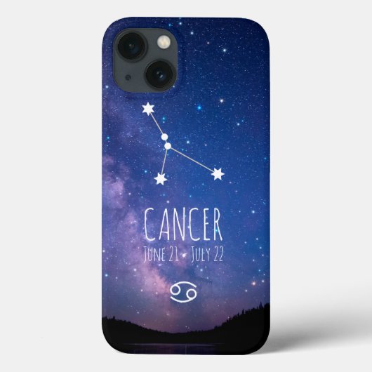 Cancer | Personalized Zodiac Constellation Case-Mate iPhoneケース (裏面)