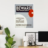 Cancer Quack 1938 WPAに注意 ポスター (ホームオフィス)