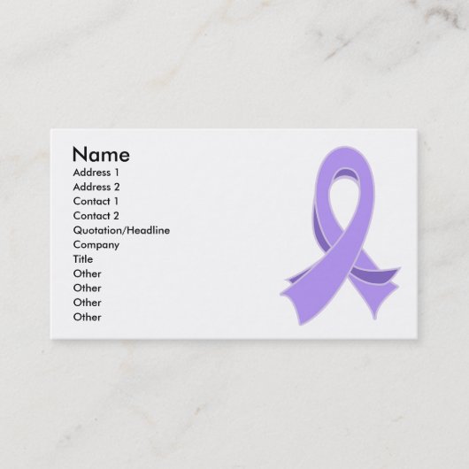 Cancer Ribbon大将の名刺 名刺 (正面)