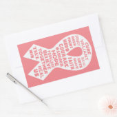 CANCER RIBBON - Guaring Stickers 長方形シール (封筒)