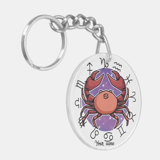 Cancer & Scorpio Acrylic Keychain キーホルダー (正面左)