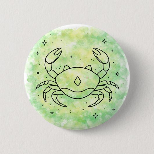 Cancer Sign 缶バッジ (正面)