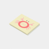 Cancer Star Sign Crab Post it notes Pad ポストイット (アングル)