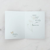 Cancer Support Get Well Butterfly and Countryside カード (内部)