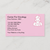 Cancer Theme Oncologist Business Cards 名刺 (正面)