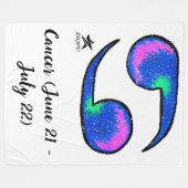 Cancer Throw Blankets フリースブランケット (正面(横))