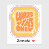 Cancer Vibes Only | Girl | Aesthetic Horoscope  シール (シート)