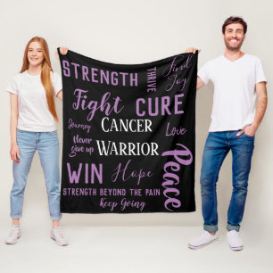 Cancer Warrior大将毛布 フリースブランケット