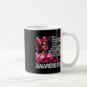Cancer Warrior私は嵐の強い女性ピンクのリブ コーヒーマグカップ