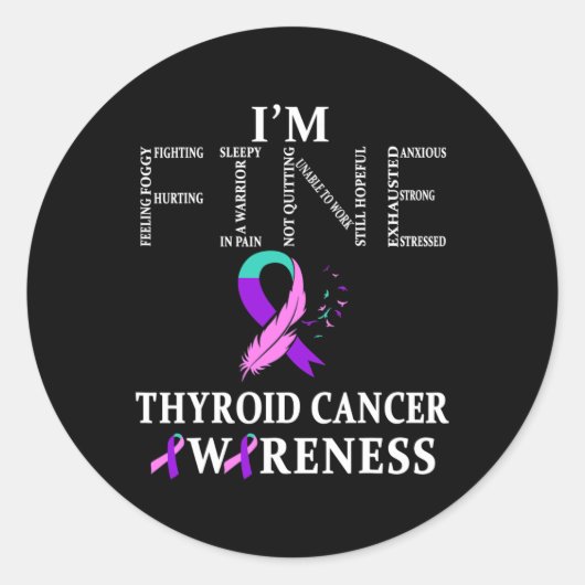 Cancer Warrior 素晴らし I ラウンドシール (正面)