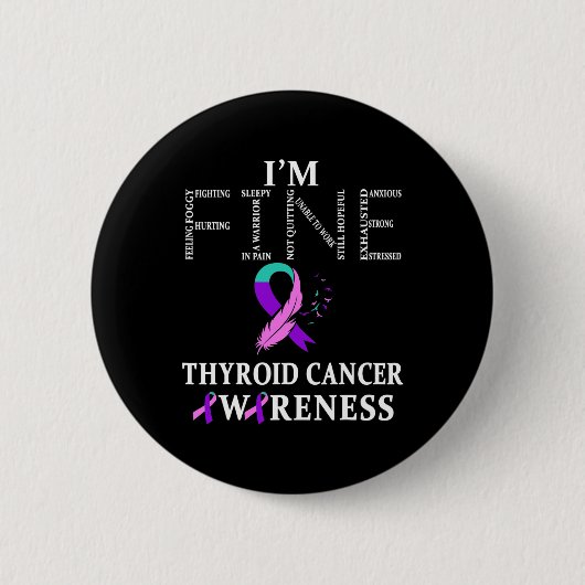 Cancer Warrior 素晴らし I 缶バッジ (正面)