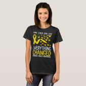 Cancer Warrior Ribbon Bladder Cancer Awareness Tシャツ (正面フル)