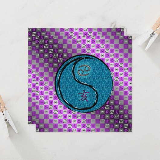 Cancer & Water Boar カード (正面/裏面インサイチュ)