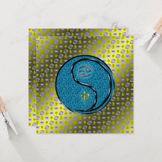 Cancer & Water Monkey カード (正面/裏面インサイチュ)