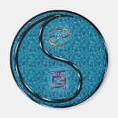 Cancer & Water Rooster マグネット (正面)