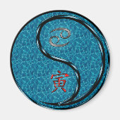 Cancer & Water Tiger マグネット (正面)